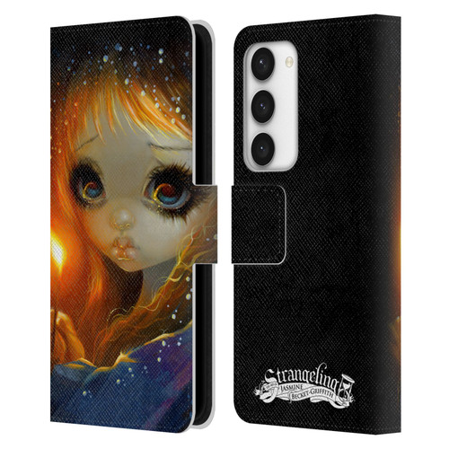 Strangeling Art The Little Match Girl Leather Book Wallet Case Cover For Samsung Galaxy S23 5G