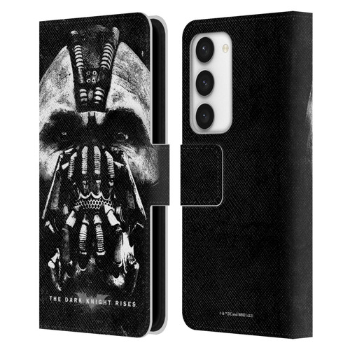 The Dark Knight Rises Key Art Bane Leather Book Wallet Case Cover For Samsung Galaxy S23 5G