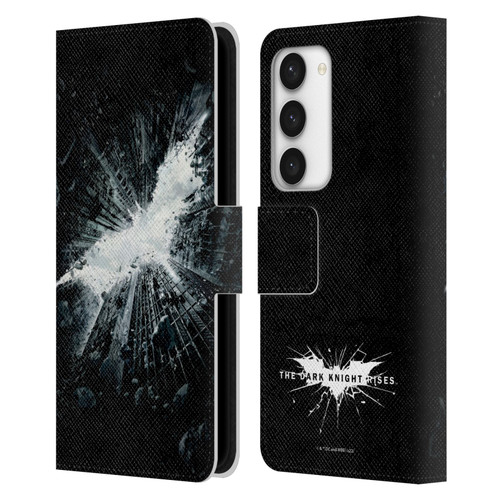 The Dark Knight Rises Logo Poster Leather Book Wallet Case Cover For Samsung Galaxy S23 5G