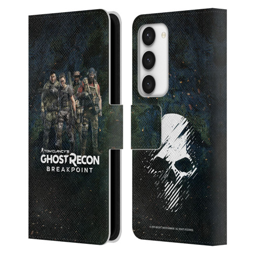 Tom Clancy's Ghost Recon Breakpoint Character Art The Ghosts Leather Book Wallet Case Cover For Samsung Galaxy S23 5G