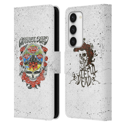Grateful Dead Trends Rose Leather Book Wallet Case Cover For Samsung Galaxy S23 5G