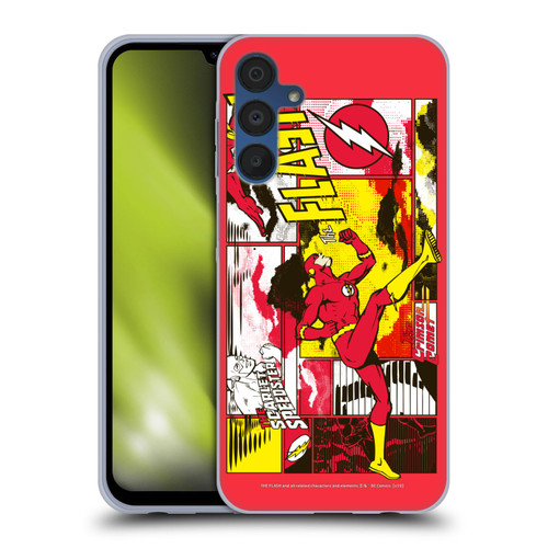 The Flash DC Comics Fast Fashion Pop Art Soft Gel Case for Samsung Galaxy A15 & MagSafe