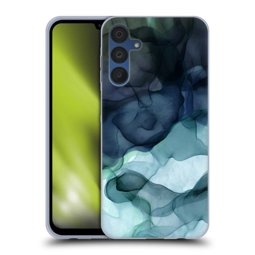 UtArt Dark Night Marble Heavy Smoke Soft Gel Case for Samsung Galaxy A15 & MagSafe