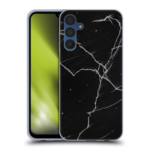 Alyn Spiller Marble Black Soft Gel Case for Samsung Galaxy A15 & MagSafe