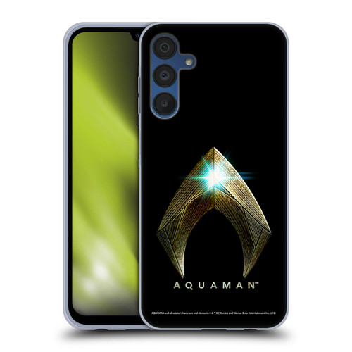 Aquaman Movie Logo Main Black Soft Gel Case for Samsung Galaxy A15 & MagSafe
