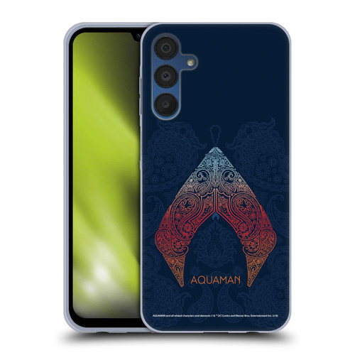 Aquaman Movie Logo Paisley Soft Gel Case for Samsung Galaxy A15 & MagSafe