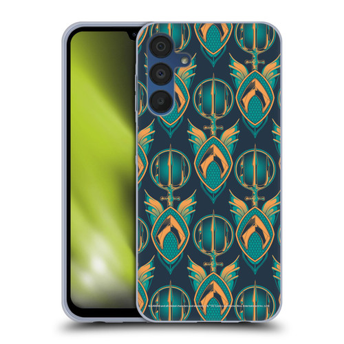 Aquaman Movie Logo Pattern Soft Gel Case for Samsung Galaxy A15 & MagSafe