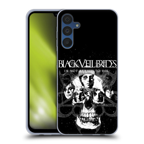 Black Veil Brides Band Art Skull Faces Soft Gel Case for Samsung Galaxy A15 & MagSafe