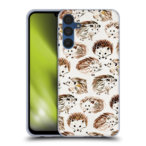 Cat Coquillette Animals Hedgehogs Soft Gel Case for Samsung Galaxy A15 & MagSafe