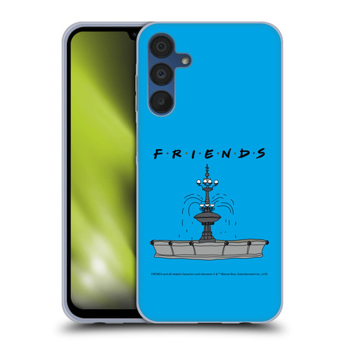 Friends TV Show Iconic Fountain Soft Gel Case for Samsung Galaxy A15 & MagSafe
