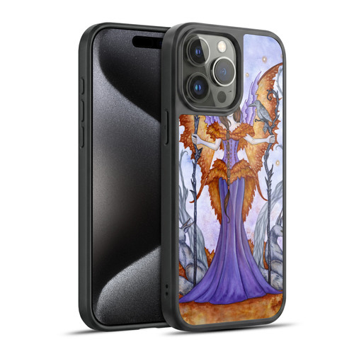 Amy Brown Elemental Series Raven Pixie Gel Armour Case For Apple iPhone 15 Pro Max
