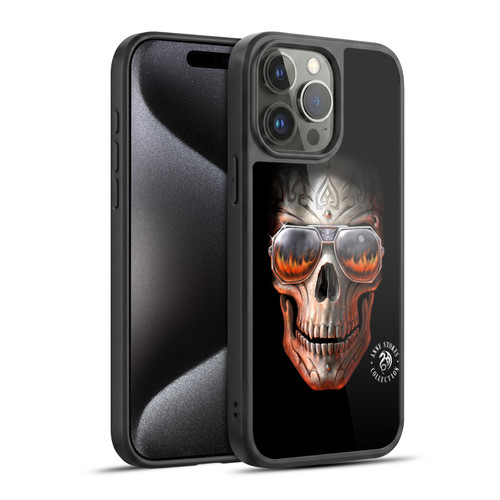 Anne Stokes Fire Tribal Skull Gel Armour Case For Apple iPhone 15 Pro Max