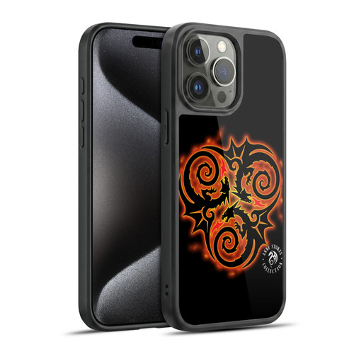 Anne Stokes Fire Tribal Triple Dragon Gel Armour Case For Apple iPhone 15 Pro Max