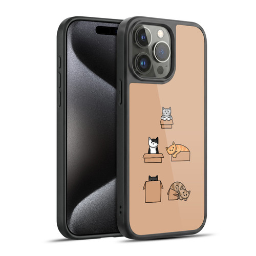 Beth Wilson Doodle Cats 2 Boxes Gel Armour Case For Apple iPhone 15 Pro Max