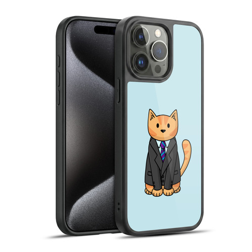 Beth Wilson Doodle Cats 2 Business Suit Gel Armour Case For Apple iPhone 15 Pro Max