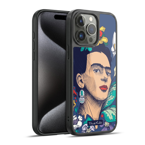 Frida Kahlo Sketch Flowers Gel Armour Case For Apple iPhone 15 Pro Max