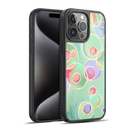 Micklyn Le Feuvre Patterns Iridescent Bubbles Gel Armour Case For Apple iPhone 15 Pro Max