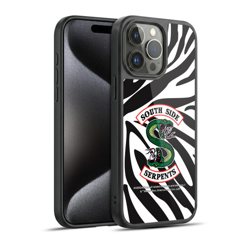 Riverdale South Side Serpents Zebra Logo Gel Armour Case For Apple iPhone 15 Pro Max