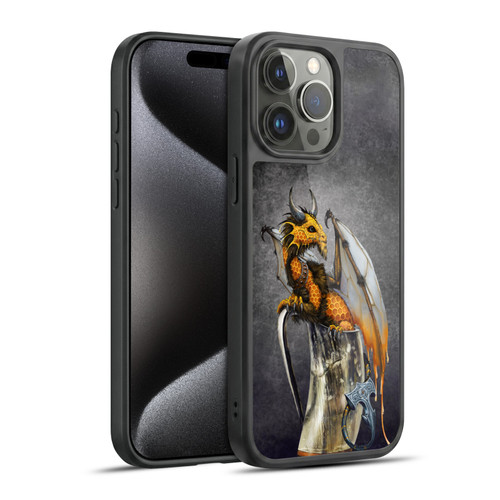 Stanley Morrison Art Dragon In Viking Horn Mug Gel Armour Case For Apple iPhone 15 Pro Max