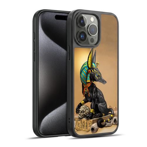 Stanley Morrison Art Egyptian Black Jackal Anubis Gel Armour Case For Apple iPhone 15 Pro Max