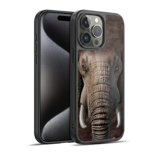Vincent Hie Big Face Animals Elephant Gel Armour Case For Apple iPhone 15 Pro Max