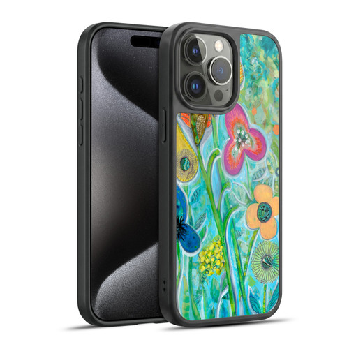Wyanne Nature Garden Wildflowers Gel Armour Case For Apple iPhone 15 Pro Max