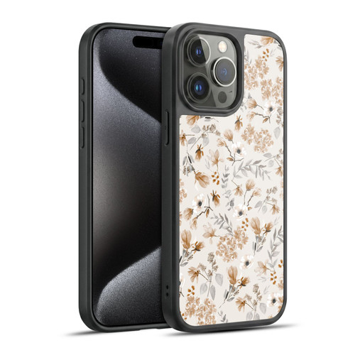 Anis Illustration Mix Pattern Romantic Neutrals Gel Armour Case For Apple iPhone 15 Pro Max
