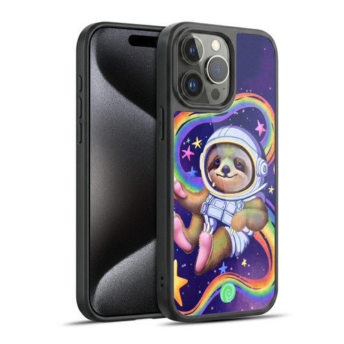 Carla Morrow Rainbow Animals Sloth Wearing A Space Suit Gel Armour Case For Apple iPhone 15 Pro Max
