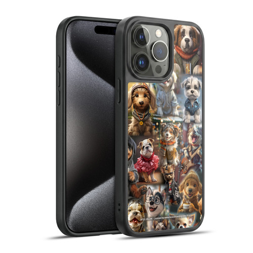 D.S. Valori Kitty And Puppy Puppy Kingdom Gel Armour Case For Apple iPhone 15 Pro Max
