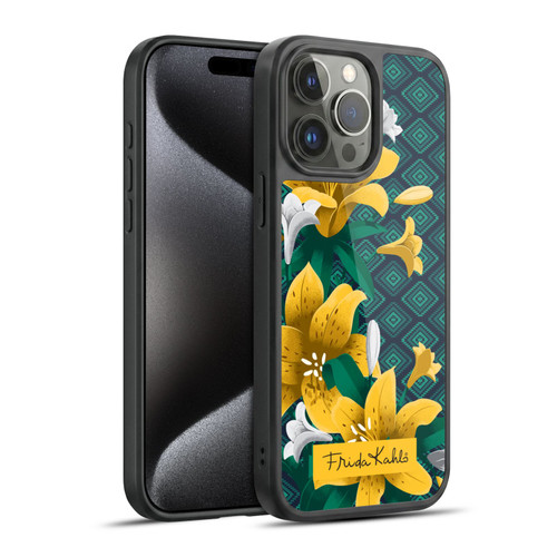 Frida Kahlo Flowers Yellow Lilies Gel Armour Case For Apple iPhone 15 Pro Max