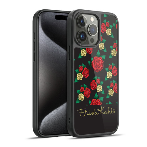 Frida Kahlo Roses Pattern Gel Armour Case For Apple iPhone 15 Pro Max