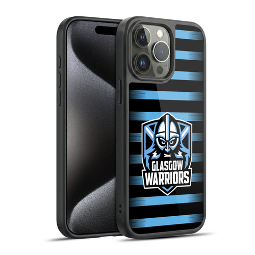 Glasgow Warriors Logo 2 Stripes Gel Armour Case For Apple iPhone 15 Pro Max