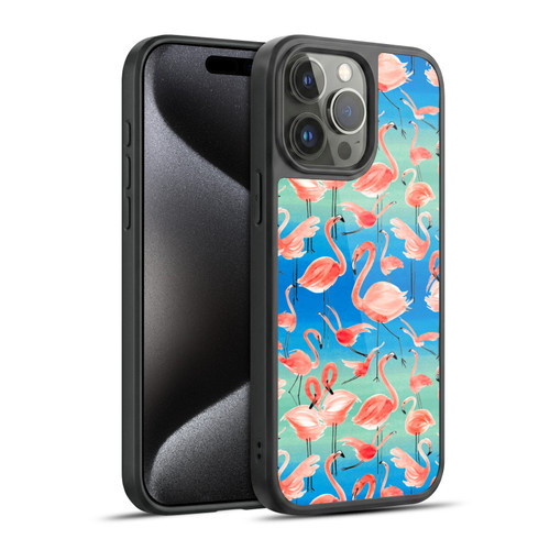 Ninola Patterns Flamingos Gel Armour Case For Apple iPhone 15 Pro Max