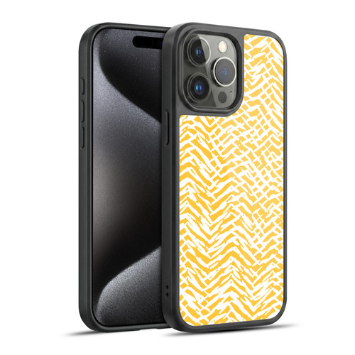 Ninola Patterns 4 Leopard Marks Mustard Gel Armour Case For Apple iPhone 15 Pro Max