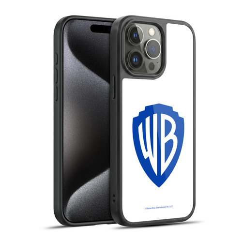 Warner Bros. Shield Logo White Gel Armour Case For Apple iPhone 15 Pro Max