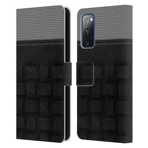 Alyn Spiller Luxury Charcoal Leather Book Wallet Case Cover For Samsung Galaxy S20 FE / 5G