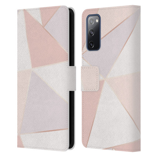 Alyn Spiller Rose Gold Geometry Leather Book Wallet Case Cover For Samsung Galaxy S20 FE / 5G