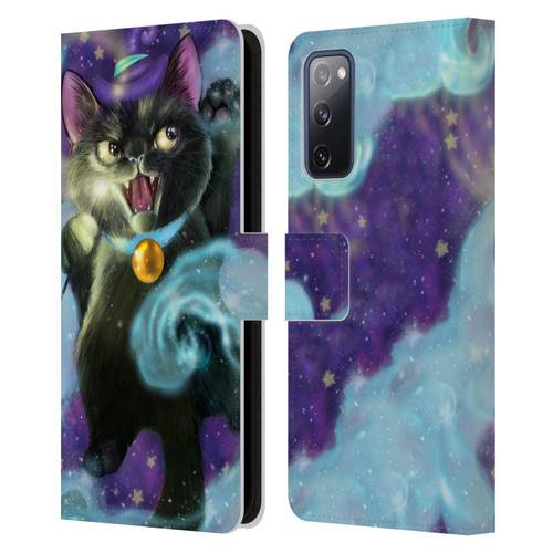 Ash Evans Black Cats Poof! Leather Book Wallet Case Cover For Samsung Galaxy S20 FE / 5G