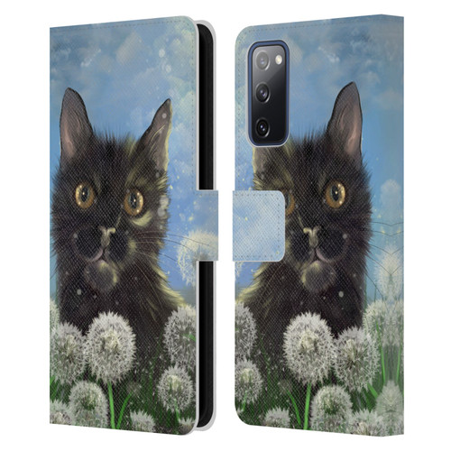 Ash Evans Black Cats 2 Golden Afternoon Leather Book Wallet Case Cover For Samsung Galaxy S20 FE / 5G