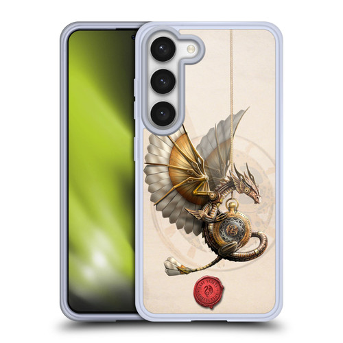 Anne Stokes Steampunk Clockwork Dragon Soft Gel Case for Samsung Galaxy S23 5G & MagSafe