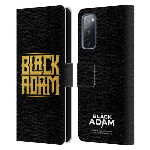Black Adam Graphics Logotype Leather Book Wallet Case Cover For Samsung Galaxy S20 FE / 5G