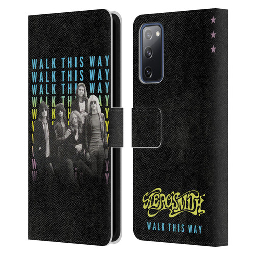 Aerosmith Classics Walk This Way Leather Book Wallet Case Cover For Samsung Galaxy S20 FE / 5G