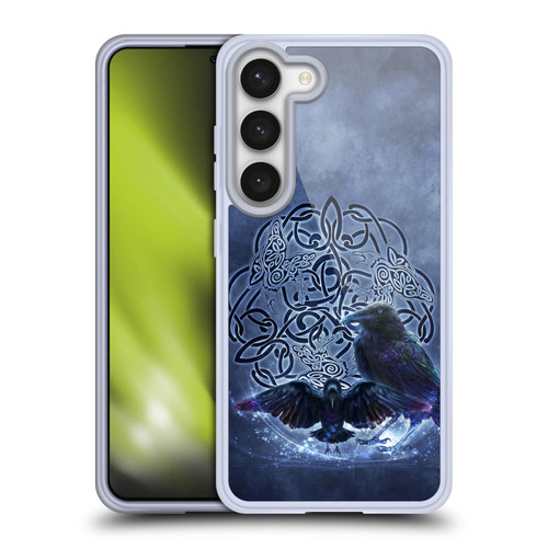 Brigid Ashwood Celtic Wisdom Raven Soft Gel Case for Samsung Galaxy S23 5G & MagSafe