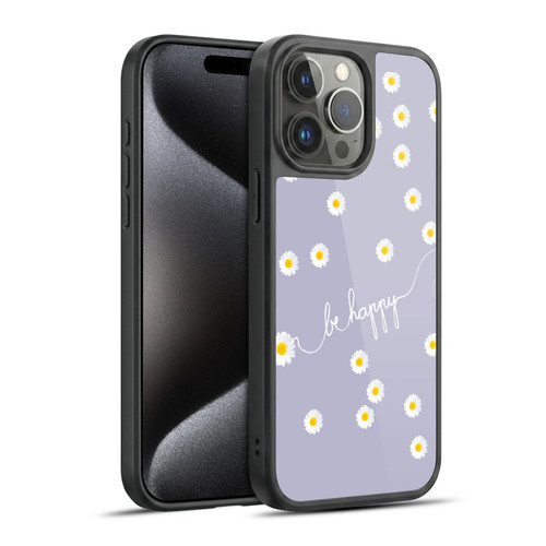 Monika Strigel Happy Daisy Lavender Gel Armour Case For Apple iPhone 15 Pro Max