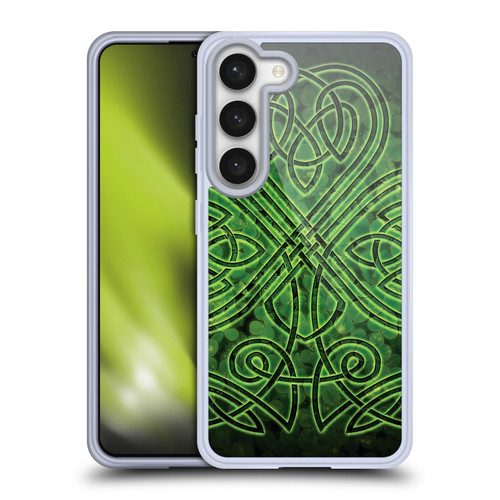 Brigid Ashwood Celtic Wisdom 3 Irish Shamrock Soft Gel Case for Samsung Galaxy S23 5G & MagSafe