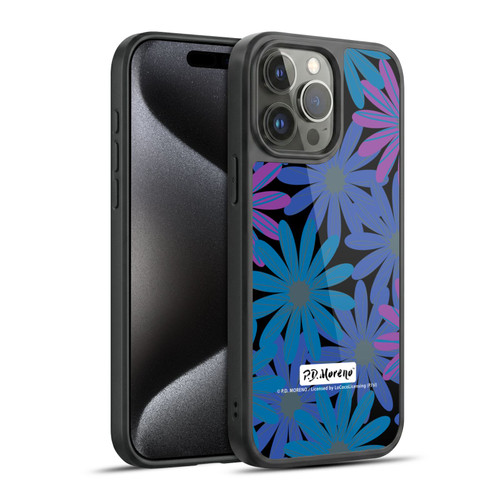 P.D. Moreno Patterns Midnight Daisies Gel Armour Case For Apple iPhone 15 Pro Max
