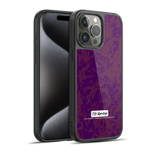 P.D. Moreno Patterns Violet Gel Armour Case For Apple iPhone 15 Pro Max