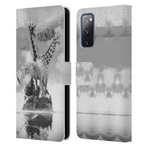 Dave Loblaw Animals Giraffe In The Mist Leather Book Wallet Case Cover For Samsung Galaxy S20 FE / 5G