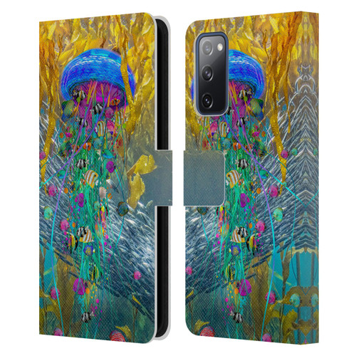 Dave Loblaw Jellyfish Jellyfish Kelp Field Leather Book Wallet Case Cover For Samsung Galaxy S20 FE / 5G