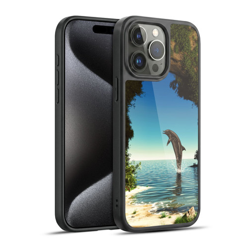 Simone Gatterwe Dolphins Hidden Cave Gel Armour Case For Apple iPhone 15 Pro Max